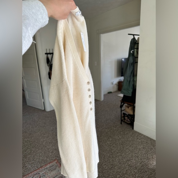 NWT Madewell Asherton waffle knit Henley - Picture 2 of 6